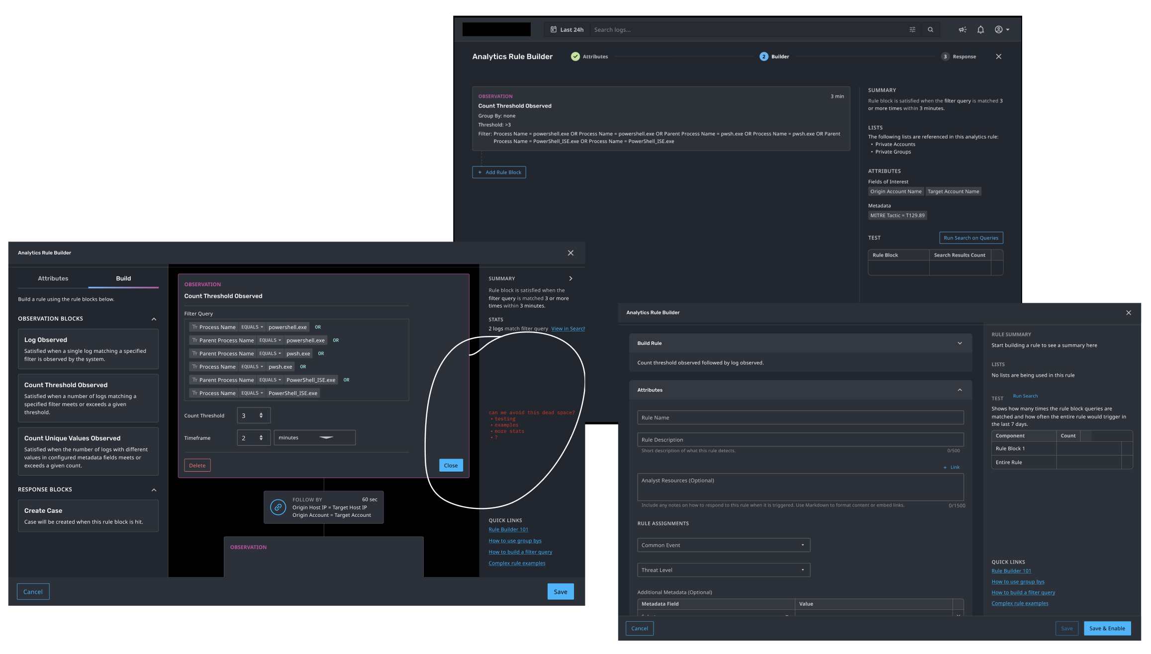 UI ideas for rule builder improvements
